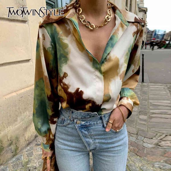 hit color print shirt for women lapel collar long sleeve vintage slim fit casual shirts female spring 210423, White
hit color print shirt for women lapel collar long sleeve vintage slim fit casual shirts female spring 210423, White