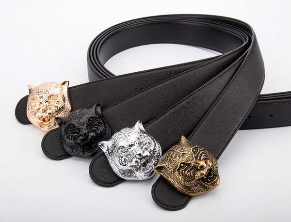 elling big tiger head smooth buckle belts classic luxury men's and women's leather party belt cross pattern fashion leisure style, Black;brown
elling big tiger head smooth buckle belts classic luxury men's and women's leather party belt cross pattern fashion leisure style, Black;brown