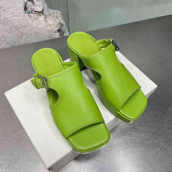 slippers women's leather modern slippers simple summer open end high heels series, Black
slippers women's leather modern slippers simple summer open end high heels series, Black