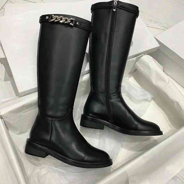 classic boots mhatc motorcycle chain boots thick heel boots long decoration beauty fashion, Black
classic boots mhatc motorcycle chain boots thick heel boots long decoration beauty fashion, Black