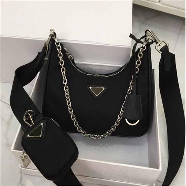 woman luxury crossbody bag latest style nylon triple handbags casual brand shoulder messenger bag chain handle288v 
woman luxury crossbody bag latest style nylon triple handbags casual brand shoulder messenger bag chain handle288v