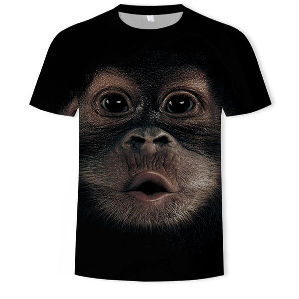 men's t-shirts style animal monkey 3d face digital print t-shirt male, White;black
men's t-shirts style animal monkey 3d face digital print t-shirt male, White;black
