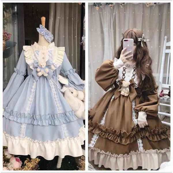 new arrival gothic lolita dress soft sisiter bow bear lace red blue pink dress women princess dress halloween come for girls l220714, Black;red
new arrival gothic lolita dress soft sisiter bow bear lace red blue pink dress women princess dress halloween come for girls l220714, Black;red