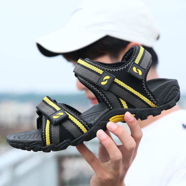 men's sandals leather rome outdoor summer handmade slippers shoes beach breathable sneakers casual footwear male flat sport, Black
men's sandals leather rome outdoor summer handmade slippers shoes beach breathable sneakers casual footwear male flat sport, Black
