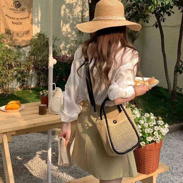 handbags outlet heat leather portable bucket grid version single shoulder messenger hollow women's bag straw woven bucket bag
handbags outlet heat leather portable bucket grid version single shoulder messenger hollow women's bag straw woven bucket bag