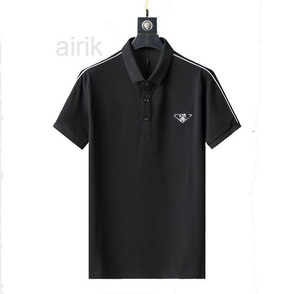 luxury brand mens designer polo t shirt summer fashion breathable short-sleeved lapel casual top, White;black
luxury brand mens designer polo t shirt summer fashion breathable short-sleeved lapel casual top, White;black
