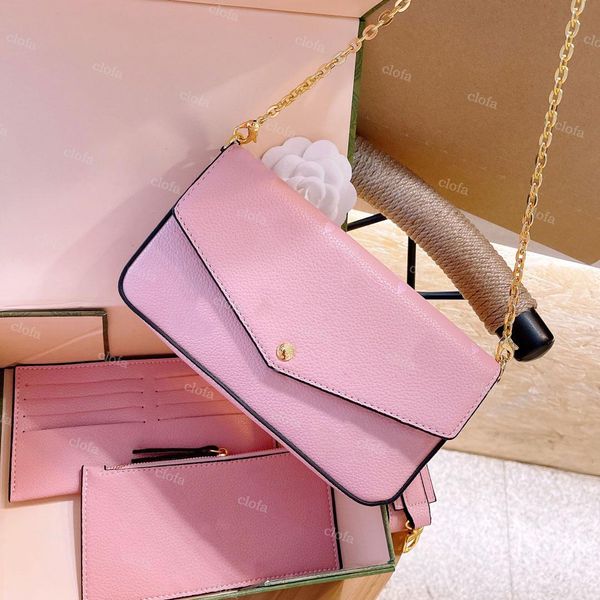 3pcs felicie pochette mini bags luxury designer handbag leather wallet fashion handbags ladies shoulder messenger bag purse g4yg#
3pcs felicie pochette mini bags luxury designer handbag leather wallet fashion handbags ladies shoulder messenger bag purse g4yg#