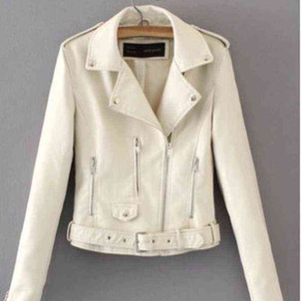 2021 brand winter autumn black motorcycle leather jackets new arrival women coat slim pu l220728
2021 brand winter autumn black motorcycle leather jackets new arrival women coat slim pu l220728