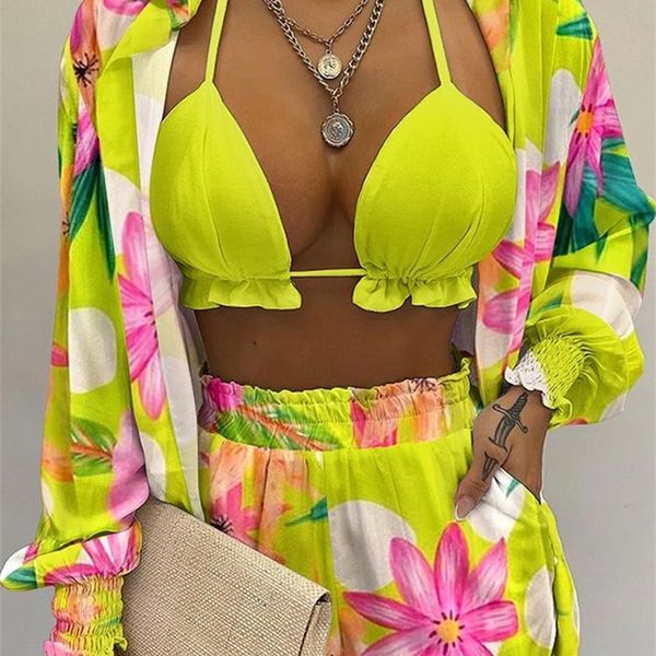 summer women s three piece suit fashion holiday style solid color printing casual 3 piece sets beach outfits female 220706, White
summer women s three piece suit fashion holiday style solid color printing casual 3 piece sets beach outfits female 220706, White