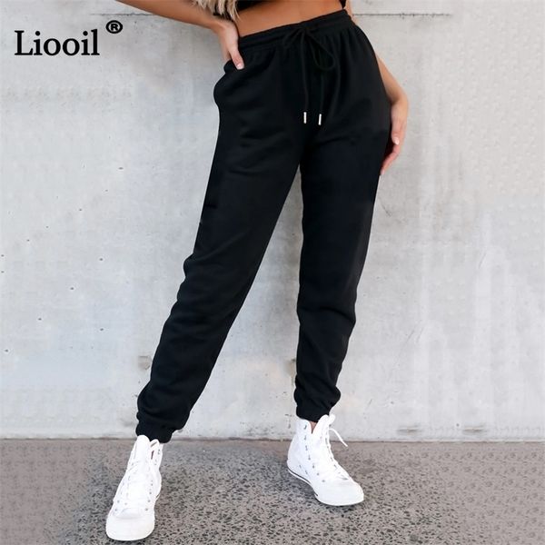liooil joggers fleece drawstring pencil pant high waist baggy sweatpants with pocket casual fall winter streetwear 220325, Black;white
liooil joggers fleece drawstring pencil pant high waist baggy sweatpants with pocket casual fall winter streetwear 220325, Black;white