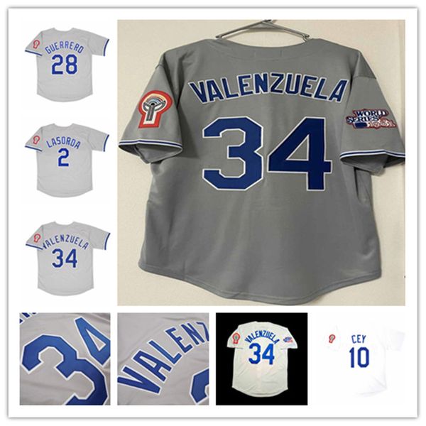 1981 la city bicentennial world series ws vintage baseball jersey 2 lasorda 6 steve garvey 34 fernando valenzuela 10 ron cey 28 pedro guerre, Blue;black
1981 la city bicentennial world series ws vintage baseball jersey 2 lasorda 6 steve garvey 34 fernando valenzuela 10 ron cey 28 pedro guerre, Blue;black