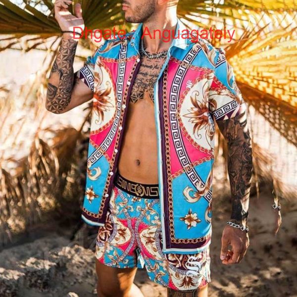 mens summer fashion tracksuit hawaiian sets t-shirts printing luxury men swim short sleeve button shirts beach shorts streetwear casual shir, Gray
mens summer fashion tracksuit hawaiian sets t-shirts printing luxury men swim short sleeve button shirts beach shorts streetwear casual shir, Gray