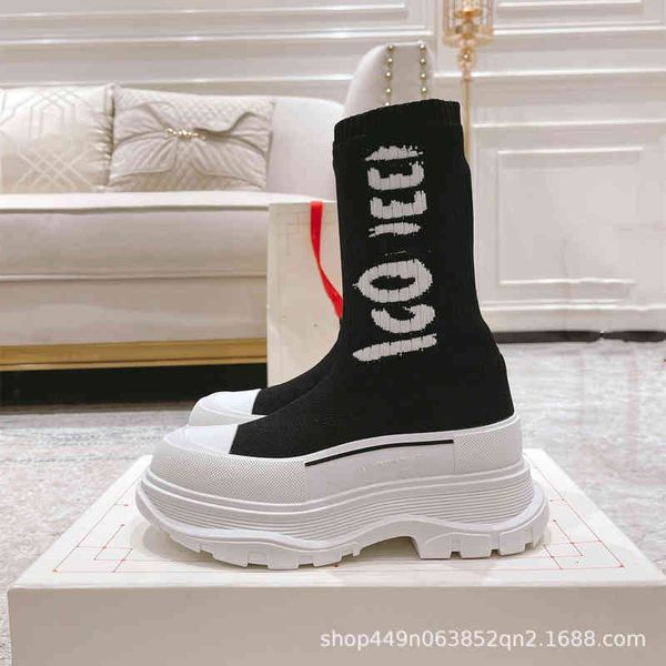 boots mack fly knitted high sock boots early autumn thread thick bottom increased thin leg fashionable women's shoes 7l5h, Black
boots mack fly knitted high sock boots early autumn thread thick bottom increased thin leg fashionable women's shoes 7l5h, Black