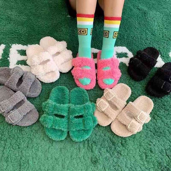 slippers autumn and winter home b paris woolen shoes women's one-line belt thick bottom flat warm slippers for women, Black
slippers autumn and winter home b paris woolen shoes women's one-line belt thick bottom flat warm slippers for women, Black
