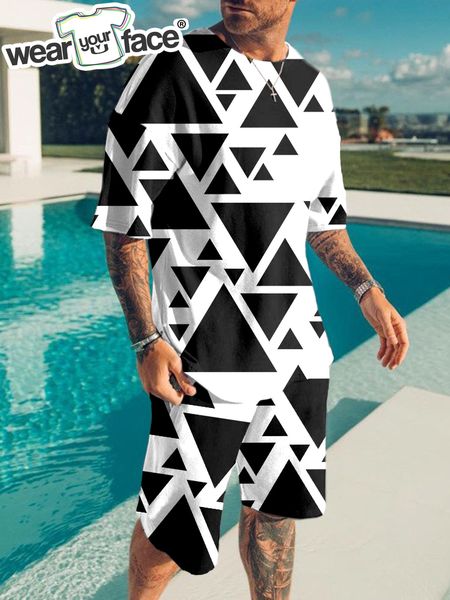 geometry pattern t shirts shorts tracksuits 3d all over printed casual beach sports running sets streetwear men clothing 220609, Gray
geometry pattern t shirts shorts tracksuits 3d all over printed casual beach sports running sets streetwear men clothing 220609, Gray