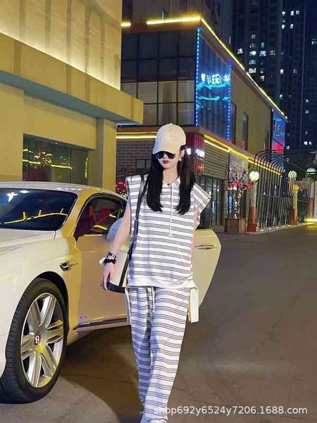 women's tracksuits spring and summer minority design fashion br striped vest leisure wide leg long sleeve simple fashionable two-piece, Gray
women's tracksuits spring and summer minority design fashion br striped vest leisure wide leg long sleeve simple fashionable two-piece, Gray