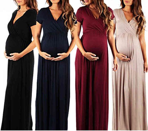 pregnant long dress women casual short sleeve v neck evening party long maxi maternal pregnancy dresses g220309, White
pregnant long dress women casual short sleeve v neck evening party long maxi maternal pregnancy dresses g220309, White