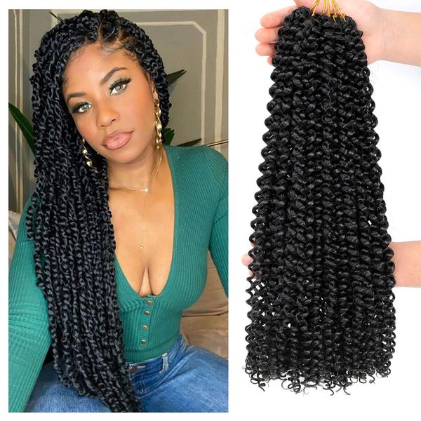 18 inches passion twist crochet hair braiding for black women 22strands/pack butterfly locs water wave hair extension ls06
18 inches passion twist crochet hair braiding for black women 22strands/pack butterfly locs water wave hair extension ls06