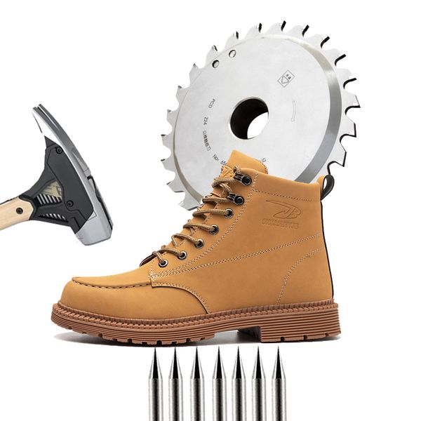 leather light ankle boots outdoor work anti-smashing anti-piercing steel toe cap work shoes, Black;brown
leather light ankle boots outdoor work anti-smashing anti-piercing steel toe cap work shoes, Black;brown