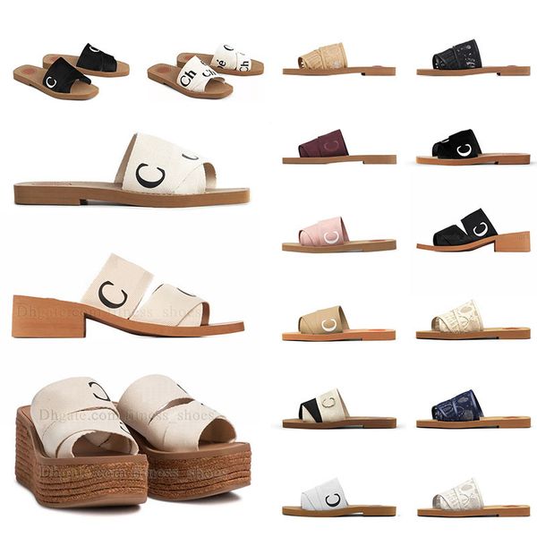 high heel slippers womens luxury woody flat platforms mule sandals designer slippers fashion famous summer rubber slipper slider sandal outd, Black
high heel slippers womens luxury woody flat platforms mule sandals designer slippers fashion famous summer rubber slipper slider sandal outd, Black