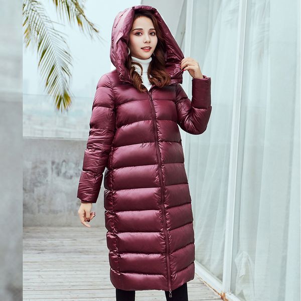 womens down coat jackets long overtheknee shiny thickened hooded 90% white duck coats jacket 201103, Black
womens down coat jackets long overtheknee shiny thickened hooded 90% white duck coats jacket 201103, Black
