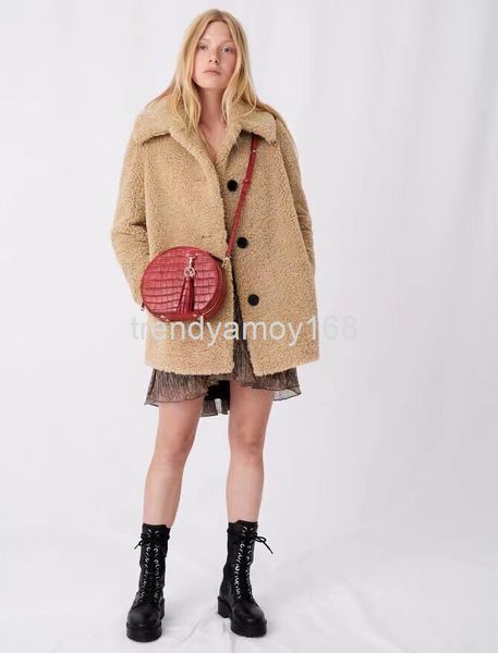 women's wool & blends counter return order autumn and winter m@je loose imitation wool lamb camel couple coat pure, Black
women's wool & blends counter return order autumn and winter m@je loose imitation wool lamb camel couple coat pure, Black