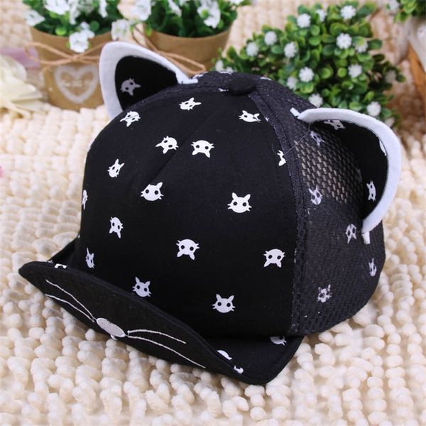 summer spring cat ears baby hat cartoon cat printed mesh baseball cap for born outdoor visor breathable boy girl kids sun hat 220511, Yellow
summer spring cat ears baby hat cartoon cat printed mesh baseball cap for born outdoor visor breathable boy girl kids sun hat 220511, Yellow