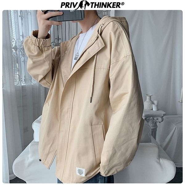 privathinker autumn men's korean hooded jackets male loose baseball large size jacket men collage streetwear coat s-5xl 201218, Black;brown
privathinker autumn men's korean hooded jackets male loose baseball large size jacket men collage streetwear coat s-5xl 201218, Black;brown