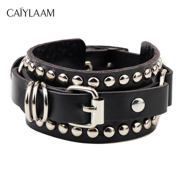 charm bracelets caiylaam punk style rivet leather for women rock jewelry black and white men hip hop couple235q, Golden;silver
charm bracelets caiylaam punk style rivet leather for women rock jewelry black and white men hip hop couple235q, Golden;silver