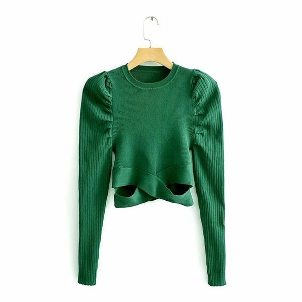 women fashion puff sleeve short sweater ladies basic knitted casual slim high street hem cross sweaters chic s217 201225, White;black
women fashion puff sleeve short sweater ladies basic knitted casual slim high street hem cross sweaters chic s217 201225, White;black