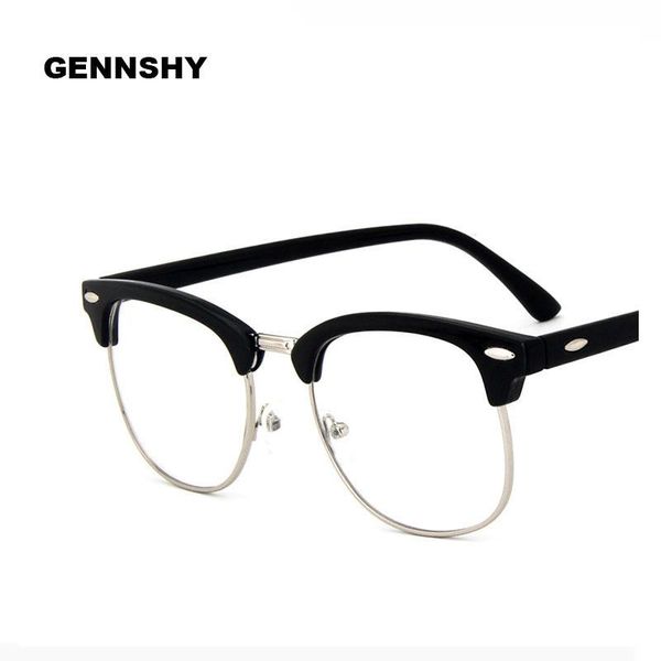 fashion sunglasses frames retro semi-rimless eyeglasses men vintage brand design metal optical frame with nails trend glasses black clear le
fashion sunglasses frames retro semi-rimless eyeglasses men vintage brand design metal optical frame with nails trend glasses black clear le