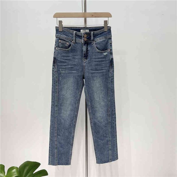 women's jeans d spring and summer washed straight jeans blue cotton thin casual waist pants
women's jeans d spring and summer washed straight jeans blue cotton thin casual waist pants