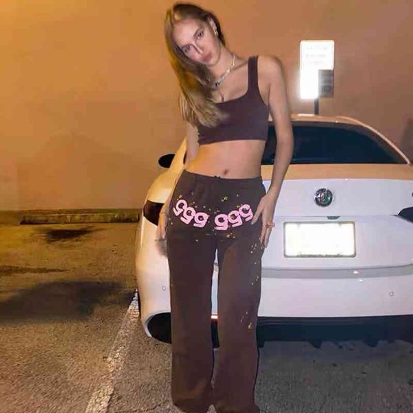 young thug 20ss sp5der 555555 pants sports suit couple men women 11 spider web number 555 foaming, Black
young thug 20ss sp5der 555555 pants sports suit couple men women 11 spider web number 555 foaming, Black