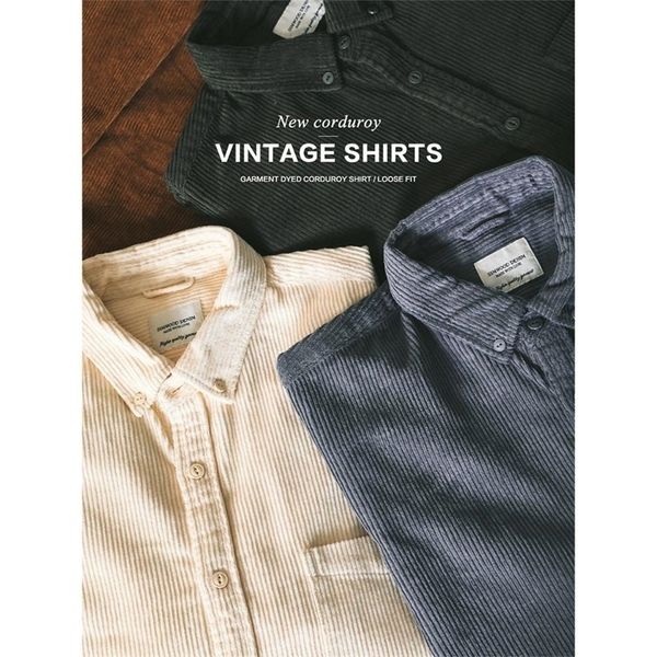 spring retro corduroy shirts men garment dyed warm loose 100% cotton plus size quality clothes sk130050 220322, White;black
spring retro corduroy shirts men garment dyed warm loose 100% cotton plus size quality clothes sk130050 220322, White;black