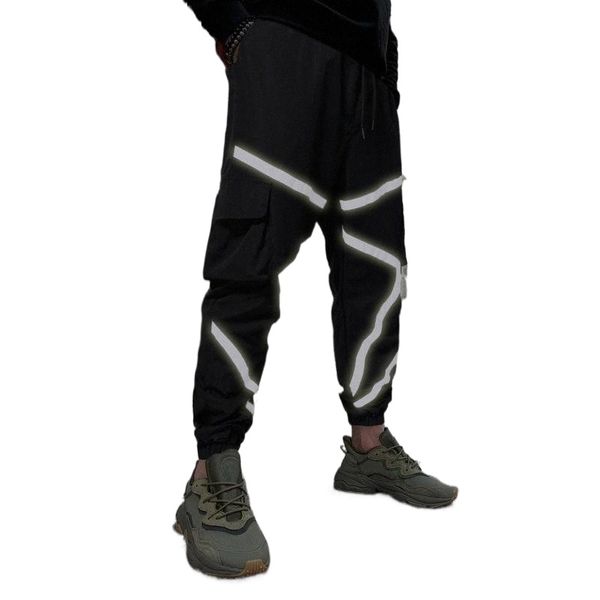 men's pants reflective strip night run thin leggings pocket drawstring trousers basketball hip hop sports g8ww#, Black
men's pants reflective strip night run thin leggings pocket drawstring trousers basketball hip hop sports g8ww#, Black