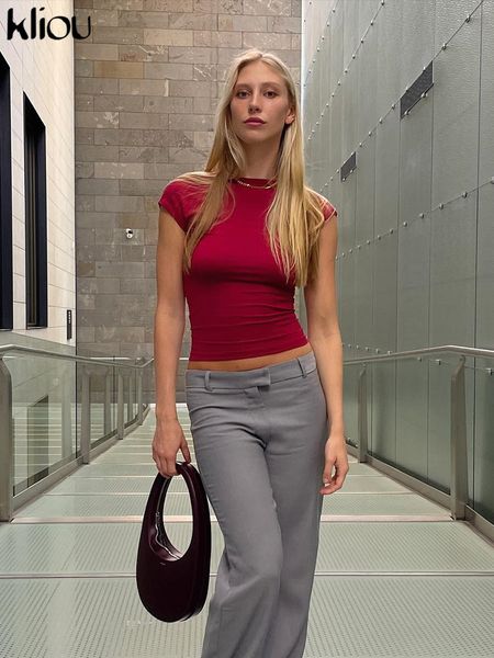 solid concise t-shirt women skinny short sleeve backless body-shaping summer simple female streetwear hot, White 
solid concise t-shirt women skinny short sleeve backless body-shaping summer simple female streetwear hot, White