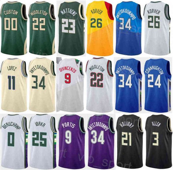 printed men women basketball grayson allen jersey 7 bobby portis 9 george hill 3 khris middleton 22 giannis antetokounmpo 34 jrue holiday 21, Black
printed men women basketball grayson allen jersey 7 bobby portis 9 george hill 3 khris middleton 22 giannis antetokounmpo 34 jrue holiday 21, Black