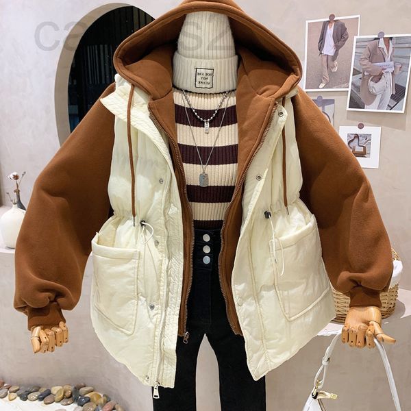 women's fur & faux designer fake two-piece hooded jacket middle and long style 2021 winter new korean version bread cotton padded jacke, Black
women's fur & faux designer fake two-piece hooded jacket middle and long style 2021 winter new korean version bread cotton padded jacke, Black