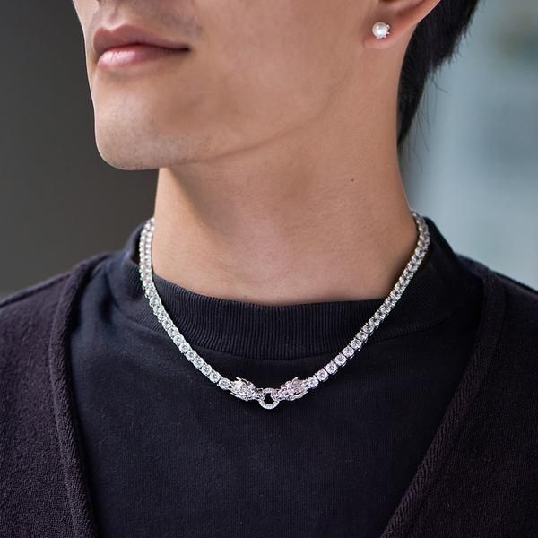 iced out bling 5a zircon 5mm tennis chain dragon necklace gold silver color god beast charm women man hip hop fashio jewelry
iced out bling 5a zircon 5mm tennis chain dragon necklace gold silver color god beast charm women man hip hop fashio jewelry
