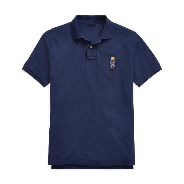 men's polos hombre bear shirt men short sleeve 100%cotton horse camisa embroidered homme masculine male, White;black
men's polos hombre bear shirt men short sleeve 100%cotton horse camisa embroidered homme masculine male, White;black