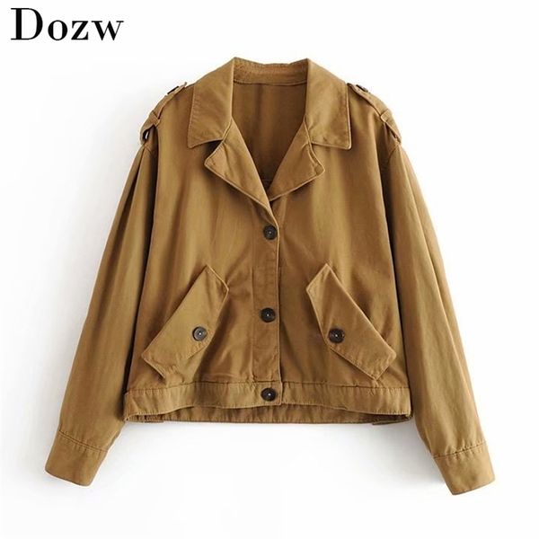 vintage solid women jacket winter single breasted loose coat fashion turn down collar lady outerwear jacket new chic cotton 210414, Black;brown
vintage solid women jacket winter single breasted loose coat fashion turn down collar lady outerwear jacket new chic cotton 210414, Black;brown