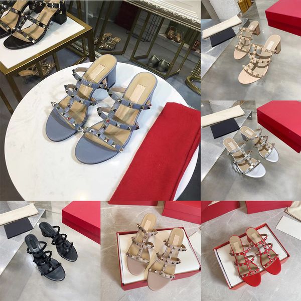 2022 latest luxury designer leather women stud sandals slingback ladies high heels fashion rivets shoes 5.5cm, Black
2022 latest luxury designer leather women stud sandals slingback ladies high heels fashion rivets shoes 5.5cm, Black