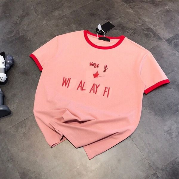 2022 factory wholesale new high version fashion sleeping beauty print letter sequins fresh age reducing sweet contrast short sleeves for wom, White
2022 factory wholesale new high version fashion sleeping beauty print letter sequins fresh age reducing sweet contrast short sleeves for wom, White
