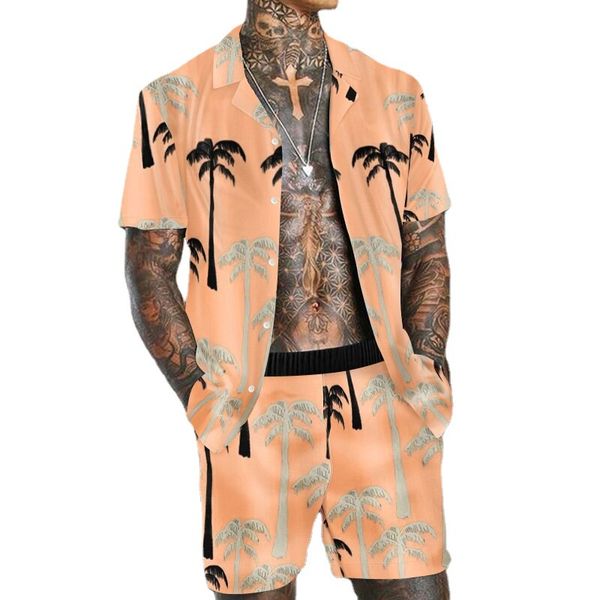 men's tracksuits hawaiian printed shirt suit 2022 summer fashion short sleeve beach shorts casual quick dry 2 piece set, Gray
men's tracksuits hawaiian printed shirt suit 2022 summer fashion short sleeve beach shorts casual quick dry 2 piece set, Gray