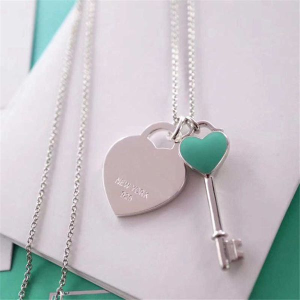 selling fashion classic blue pendant necklaces for women designer love heart and key necklace womens luxury jewelry with letter chains link, Silver
selling fashion classic blue pendant necklaces for women designer love heart and key necklace womens luxury jewelry with letter chains link, Silver