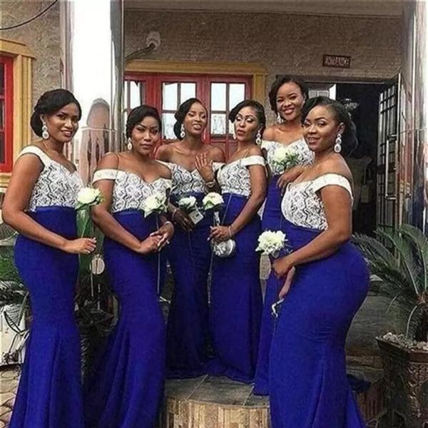 royal blue and white bridesmaid dresses 2022 lace satin off the shoulder neckline floor length mermaid custom made maid of honor gown beach, White;pink
royal blue and white bridesmaid dresses 2022 lace satin off the shoulder neckline floor length mermaid custom made maid of honor gown beach, White;pink