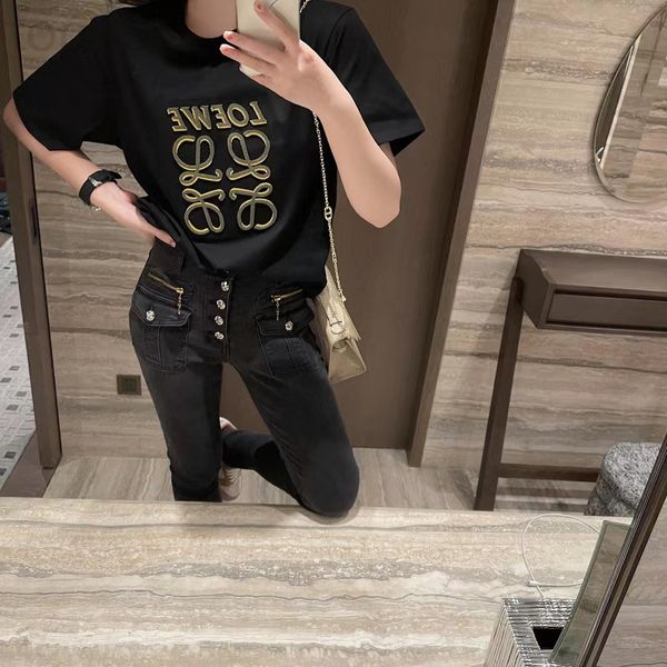 women's t-shirt designer chaopai 22 early spring new toothbrush embroidered round neck short sleeve t-shirt women's leisure simple, White
women's t-shirt designer chaopai 22 early spring new toothbrush embroidered round neck short sleeve t-shirt women's leisure simple, White