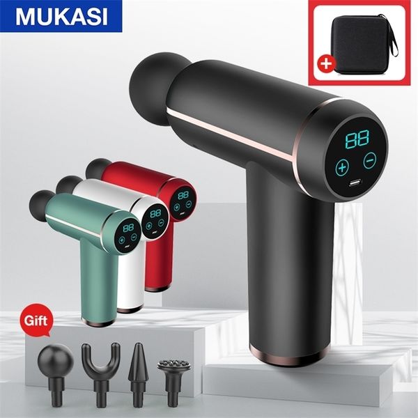 mukasi massage gun portable percussion pistol massager for body neck deep tissue muscle relaxation gout pain relief fitness 220620
mukasi massage gun portable percussion pistol massager for body neck deep tissue muscle relaxation gout pain relief fitness 220620