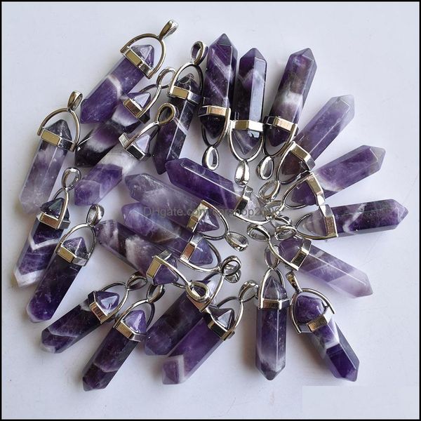 charms stripe amethyst pillar natural stone chakra healing pendum hexagonal prism pendant diy necklace ear carshop2006 dhia5, Bronze;silver
charms stripe amethyst pillar natural stone chakra healing pendum hexagonal prism pendant diy necklace ear carshop2006 dhia5, Bronze;silver
