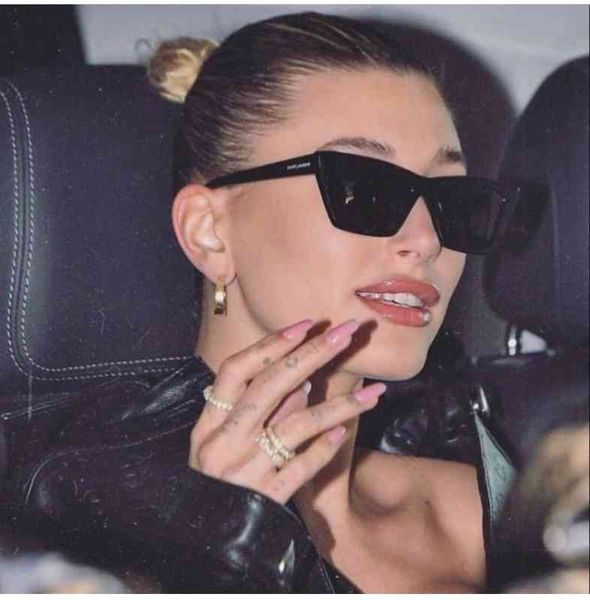 sunglasses haili hailey the same ins super fire cat eye personality european and american fashion sunglasses women sl276, White;black
sunglasses haili hailey the same ins super fire cat eye personality european and american fashion sunglasses women sl276, White;black